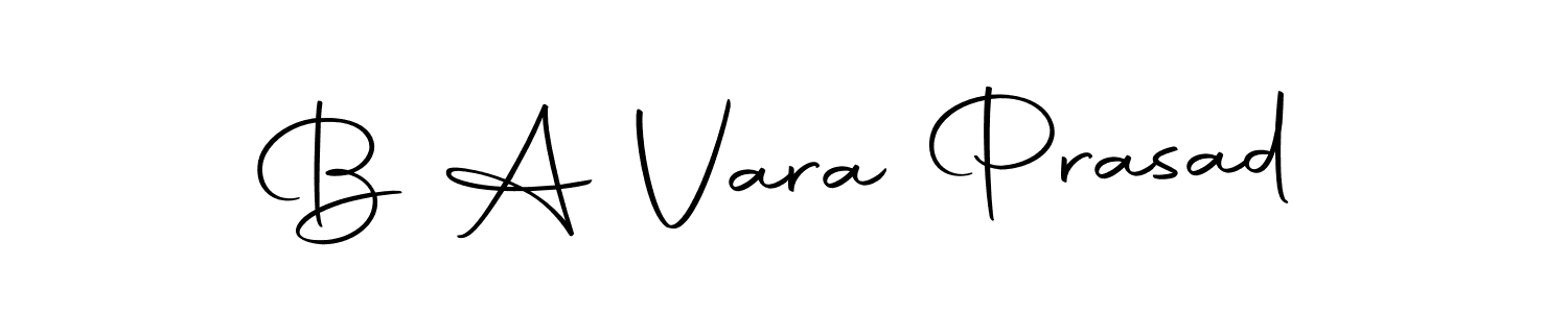 You should practise on your own different ways (Autography-DOLnW) to write your name (B A Vara Prasad) in signature. don't let someone else do it for you. B A Vara Prasad signature style 10 images and pictures png