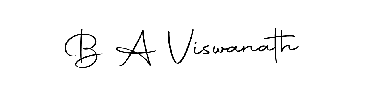 How to make B A Viswanath name signature. Use Autography-DOLnW style for creating short signs online. This is the latest handwritten sign. B A Viswanath signature style 10 images and pictures png