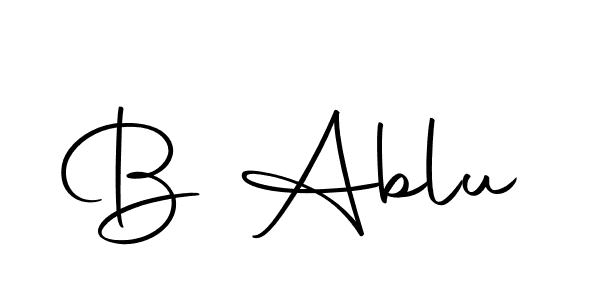 B Ablu stylish signature style. Best Handwritten Sign (Autography-DOLnW) for my name. Handwritten Signature Collection Ideas for my name B Ablu. B Ablu signature style 10 images and pictures png