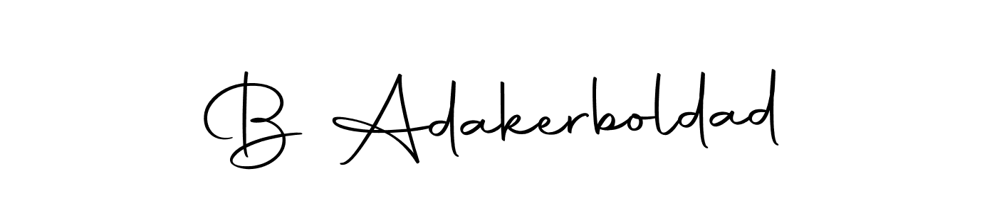 How to make B Adakerboldad signature? Autography-DOLnW is a professional autograph style. Create handwritten signature for B Adakerboldad name. B Adakerboldad signature style 10 images and pictures png