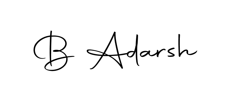 Make a beautiful signature design for name B Adarsh. Use this online signature maker to create a handwritten signature for free. B Adarsh signature style 10 images and pictures png