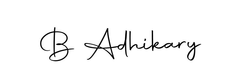 Here are the top 10 professional signature styles for the name B Adhikary. These are the best autograph styles you can use for your name. B Adhikary signature style 10 images and pictures png