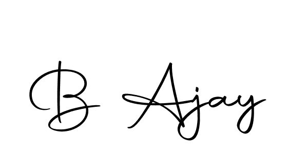 You can use this online signature creator to create a handwritten signature for the name B Ajay. This is the best online autograph maker. B Ajay signature style 10 images and pictures png