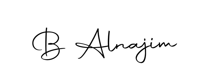 Design your own signature with our free online signature maker. With this signature software, you can create a handwritten (Autography-DOLnW) signature for name B Alnajim. B Alnajim signature style 10 images and pictures png