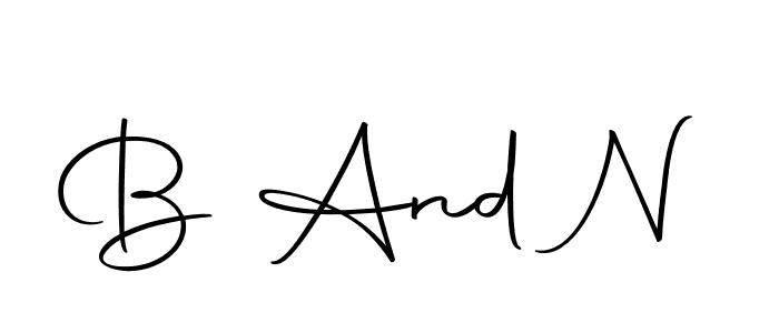 Make a beautiful signature design for name B And N. Use this online signature maker to create a handwritten signature for free. B And N signature style 10 images and pictures png