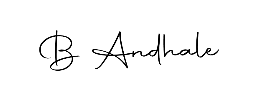 Create a beautiful signature design for name B Andhale. With this signature (Autography-DOLnW) fonts, you can make a handwritten signature for free. B Andhale signature style 10 images and pictures png