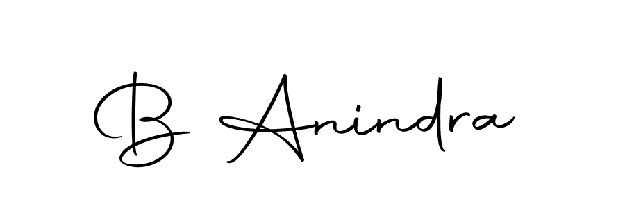 Make a beautiful signature design for name B Anindra. With this signature (Autography-DOLnW) style, you can create a handwritten signature for free. B Anindra signature style 10 images and pictures png