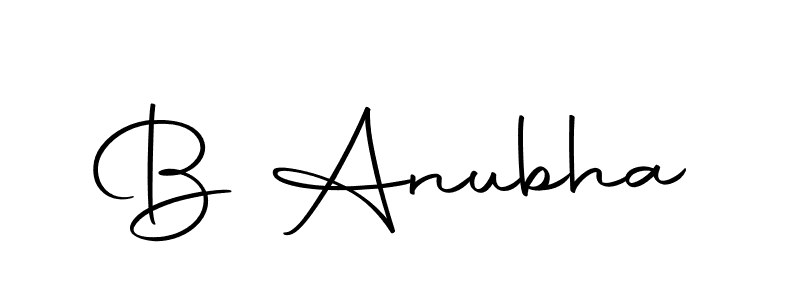 You can use this online signature creator to create a handwritten signature for the name B Anubha. This is the best online autograph maker. B Anubha signature style 10 images and pictures png