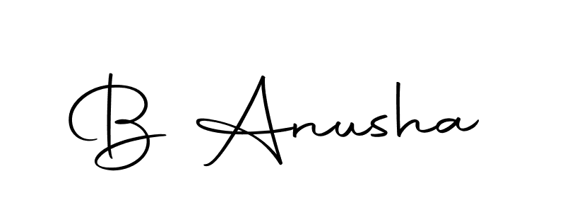 Make a beautiful signature design for name B Anusha. Use this online signature maker to create a handwritten signature for free. B Anusha signature style 10 images and pictures png