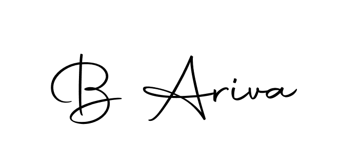Similarly Autography-DOLnW is the best handwritten signature design. Signature creator online .You can use it as an online autograph creator for name B Ariva. B Ariva signature style 10 images and pictures png