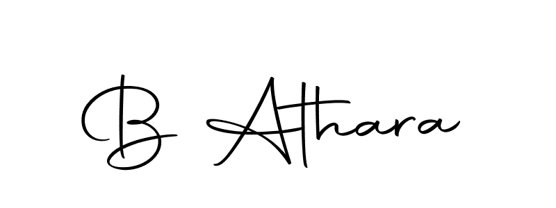 Use a signature maker to create a handwritten signature online. With this signature software, you can design (Autography-DOLnW) your own signature for name B Athara. B Athara signature style 10 images and pictures png