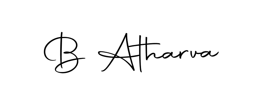 Design your own signature with our free online signature maker. With this signature software, you can create a handwritten (Autography-DOLnW) signature for name B Atharva. B Atharva signature style 10 images and pictures png
