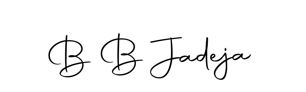How to make B B Jadeja signature? Autography-DOLnW is a professional autograph style. Create handwritten signature for B B Jadeja name. B B Jadeja signature style 10 images and pictures png