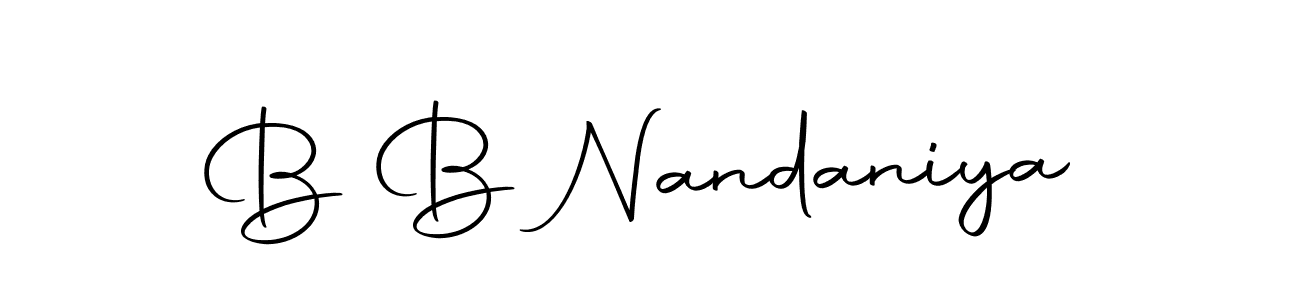 You can use this online signature creator to create a handwritten signature for the name B B Nandaniya. This is the best online autograph maker. B B Nandaniya signature style 10 images and pictures png