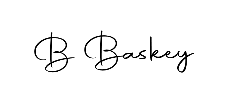 Also we have B Baskey name is the best signature style. Create professional handwritten signature collection using Autography-DOLnW autograph style. B Baskey signature style 10 images and pictures png