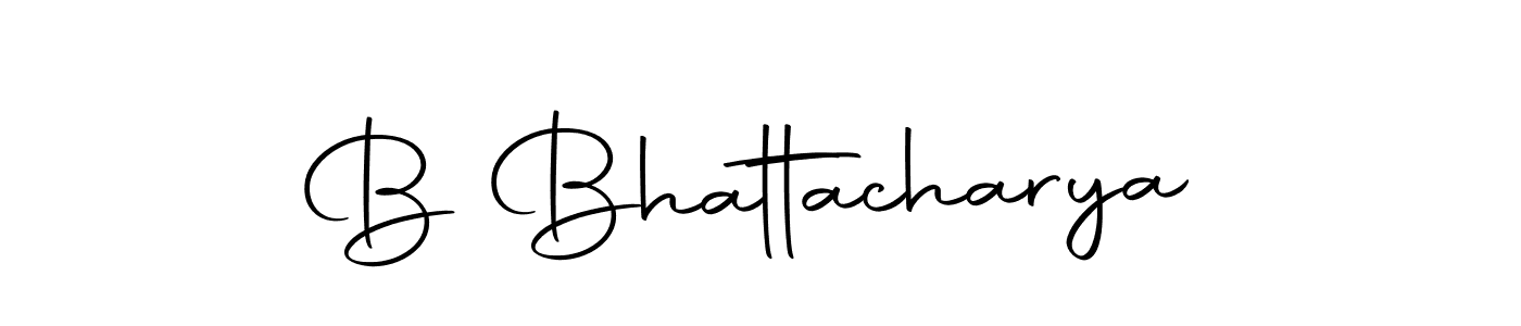 The best way (Autography-DOLnW) to make a short signature is to pick only two or three words in your name. The name B Bhattacharya include a total of six letters. For converting this name. B Bhattacharya signature style 10 images and pictures png