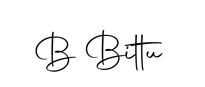 Create a beautiful signature design for name B Bittu. With this signature (Autography-DOLnW) fonts, you can make a handwritten signature for free. B Bittu signature style 10 images and pictures png