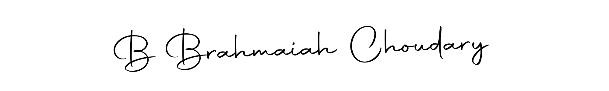 Make a beautiful signature design for name B Brahmaiah Choudary. With this signature (Autography-DOLnW) style, you can create a handwritten signature for free. B Brahmaiah Choudary signature style 10 images and pictures png