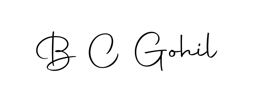 Also we have B C Gohil name is the best signature style. Create professional handwritten signature collection using Autography-DOLnW autograph style. B C Gohil signature style 10 images and pictures png