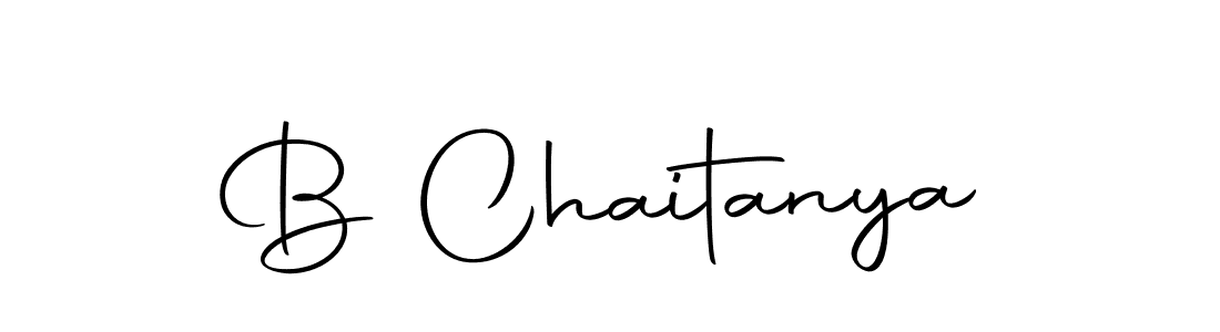 Create a beautiful signature design for name B Chaitanya. With this signature (Autography-DOLnW) fonts, you can make a handwritten signature for free. B Chaitanya signature style 10 images and pictures png