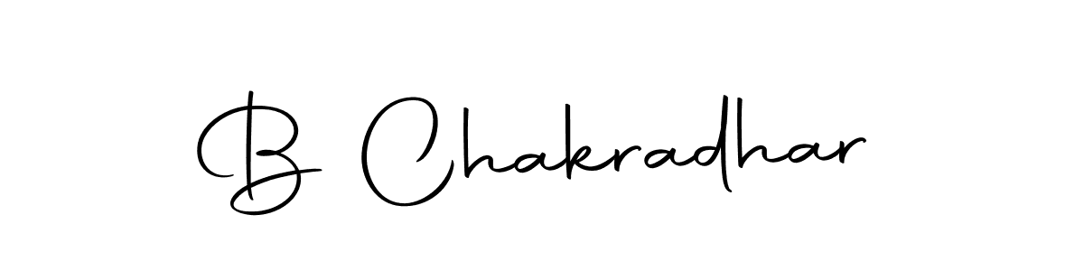 Make a beautiful signature design for name B Chakradhar. With this signature (Autography-DOLnW) style, you can create a handwritten signature for free. B Chakradhar signature style 10 images and pictures png