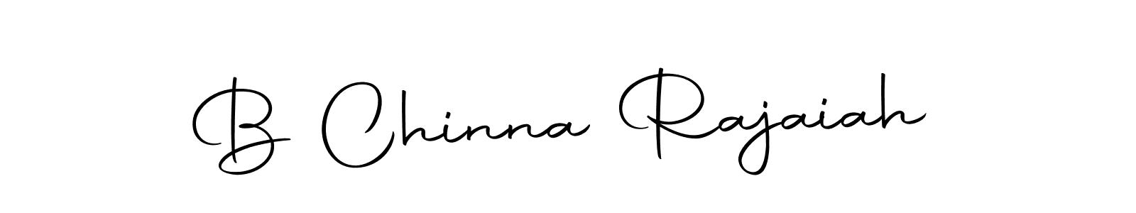 Create a beautiful signature design for name B Chinna Rajaiah. With this signature (Autography-DOLnW) fonts, you can make a handwritten signature for free. B Chinna Rajaiah signature style 10 images and pictures png