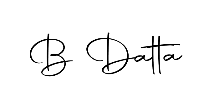 Create a beautiful signature design for name B Datta. With this signature (Autography-DOLnW) fonts, you can make a handwritten signature for free. B Datta signature style 10 images and pictures png