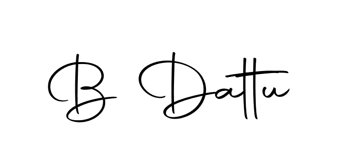 Also we have B Dattu name is the best signature style. Create professional handwritten signature collection using Autography-DOLnW autograph style. B Dattu signature style 10 images and pictures png