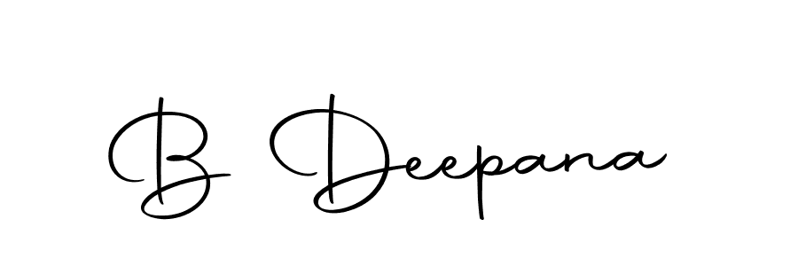 Design your own signature with our free online signature maker. With this signature software, you can create a handwritten (Autography-DOLnW) signature for name B Deepana. B Deepana signature style 10 images and pictures png