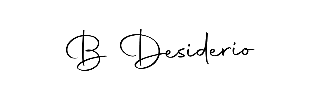 Design your own signature with our free online signature maker. With this signature software, you can create a handwritten (Autography-DOLnW) signature for name B Desiderio. B Desiderio signature style 10 images and pictures png
