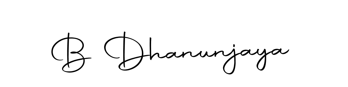 You can use this online signature creator to create a handwritten signature for the name B Dhanunjaya. This is the best online autograph maker. B Dhanunjaya signature style 10 images and pictures png