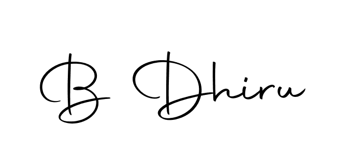 Make a beautiful signature design for name B Dhiru. With this signature (Autography-DOLnW) style, you can create a handwritten signature for free. B Dhiru signature style 10 images and pictures png