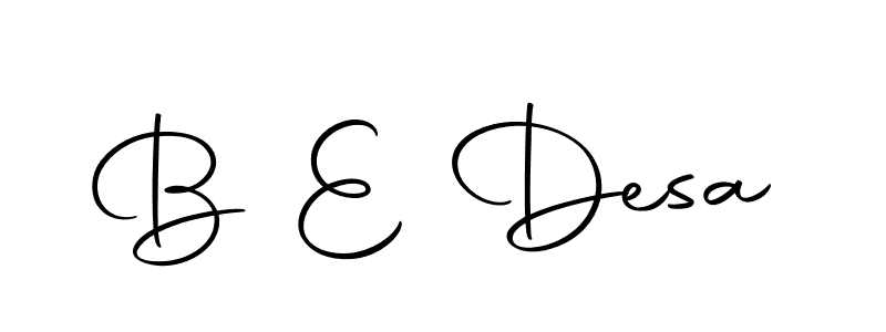 Also You can easily find your signature by using the search form. We will create B E Desa name handwritten signature images for you free of cost using Autography-DOLnW sign style. B E Desa signature style 10 images and pictures png