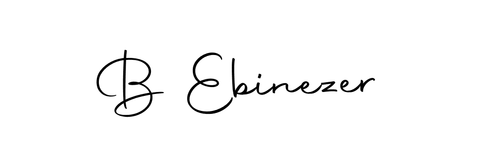 Use a signature maker to create a handwritten signature online. With this signature software, you can design (Autography-DOLnW) your own signature for name B Ebinezer. B Ebinezer signature style 10 images and pictures png