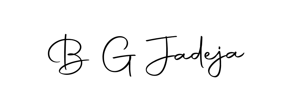 B G Jadeja stylish signature style. Best Handwritten Sign (Autography-DOLnW) for my name. Handwritten Signature Collection Ideas for my name B G Jadeja. B G Jadeja signature style 10 images and pictures png