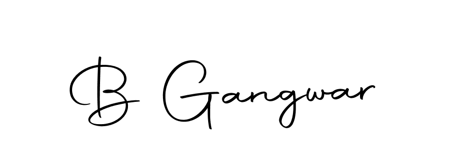 Use a signature maker to create a handwritten signature online. With this signature software, you can design (Autography-DOLnW) your own signature for name B Gangwar. B Gangwar signature style 10 images and pictures png