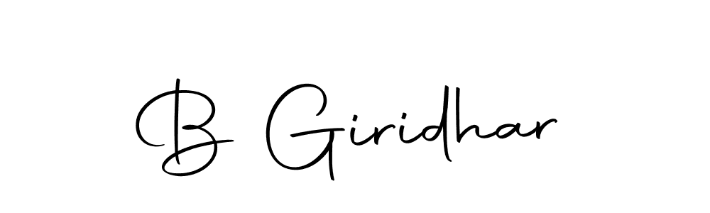 Make a beautiful signature design for name B Giridhar. Use this online signature maker to create a handwritten signature for free. B Giridhar signature style 10 images and pictures png