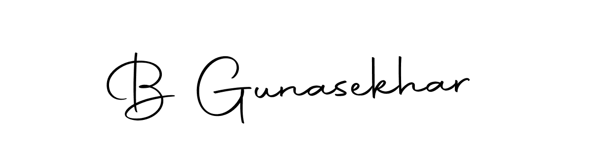 Also we have B Gunasekhar name is the best signature style. Create professional handwritten signature collection using Autography-DOLnW autograph style. B Gunasekhar signature style 10 images and pictures png
