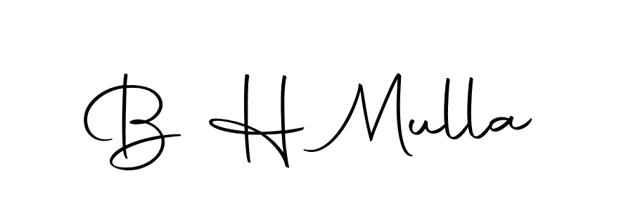 You should practise on your own different ways (Autography-DOLnW) to write your name (B H Mulla) in signature. don't let someone else do it for you. B H Mulla signature style 10 images and pictures png