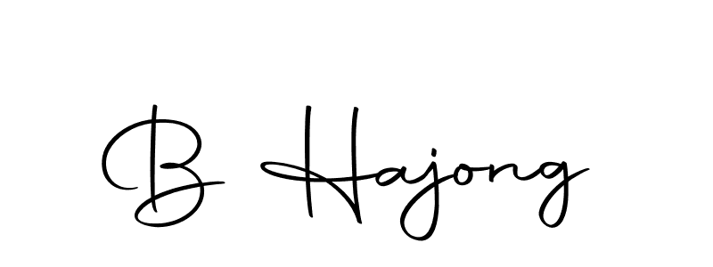 Make a beautiful signature design for name B Hajong. With this signature (Autography-DOLnW) style, you can create a handwritten signature for free. B Hajong signature style 10 images and pictures png