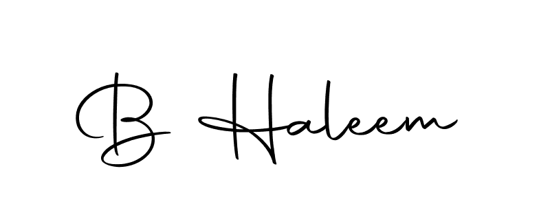 You should practise on your own different ways (Autography-DOLnW) to write your name (B Haleem) in signature. don't let someone else do it for you. B Haleem signature style 10 images and pictures png