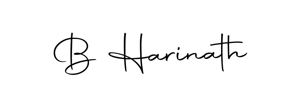 Create a beautiful signature design for name B Harinath. With this signature (Autography-DOLnW) fonts, you can make a handwritten signature for free. B Harinath signature style 10 images and pictures png