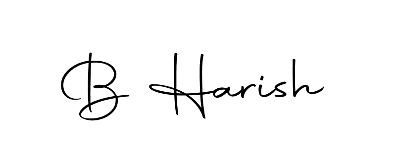 Design your own signature with our free online signature maker. With this signature software, you can create a handwritten (Autography-DOLnW) signature for name B Harish. B Harish signature style 10 images and pictures png