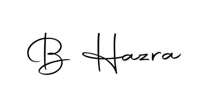 The best way (Autography-DOLnW) to make a short signature is to pick only two or three words in your name. The name B Hazra include a total of six letters. For converting this name. B Hazra signature style 10 images and pictures png