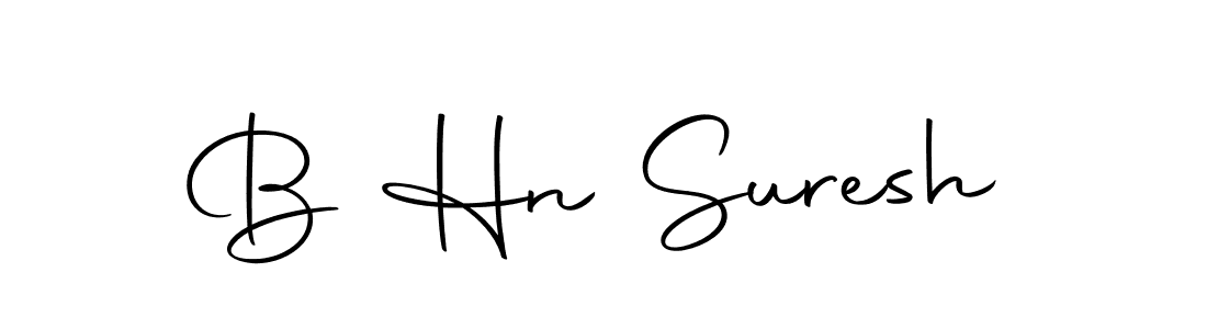 How to make B Hn Suresh signature? Autography-DOLnW is a professional autograph style. Create handwritten signature for B Hn Suresh name. B Hn Suresh signature style 10 images and pictures png