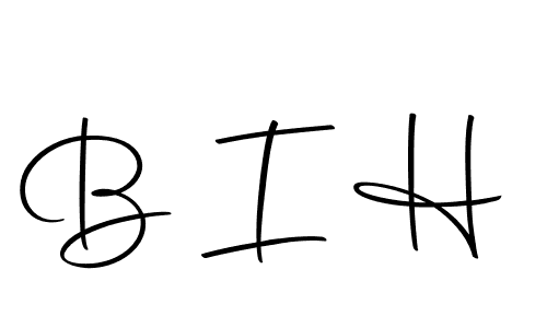 Make a beautiful signature design for name B I H. With this signature (Autography-DOLnW) style, you can create a handwritten signature for free. B I H signature style 10 images and pictures png