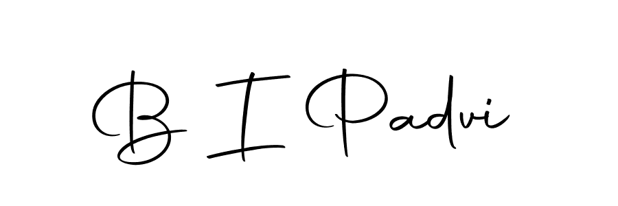 How to make B I Padvi signature? Autography-DOLnW is a professional autograph style. Create handwritten signature for B I Padvi name. B I Padvi signature style 10 images and pictures png