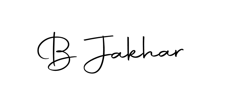 Create a beautiful signature design for name B Jakhar. With this signature (Autography-DOLnW) fonts, you can make a handwritten signature for free. B Jakhar signature style 10 images and pictures png