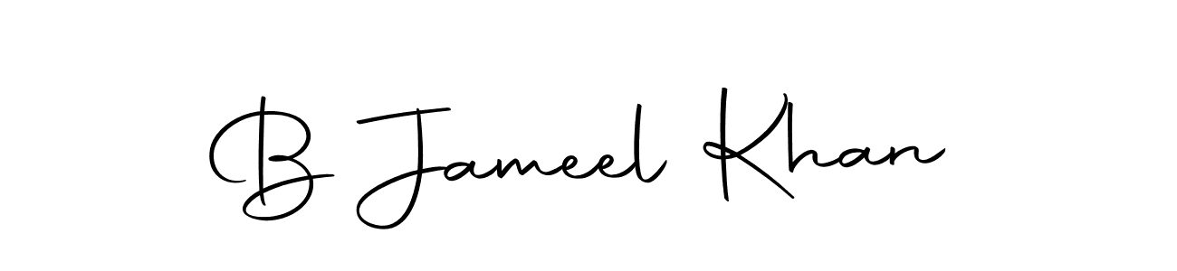 Design your own signature with our free online signature maker. With this signature software, you can create a handwritten (Autography-DOLnW) signature for name B Jameel Khan. B Jameel Khan signature style 10 images and pictures png