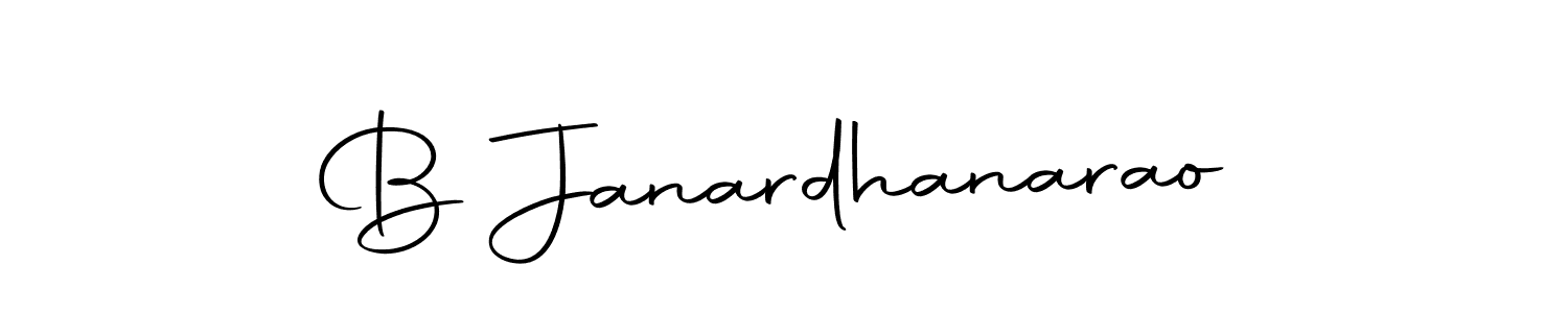 Make a beautiful signature design for name B Janardhanarao. With this signature (Autography-DOLnW) style, you can create a handwritten signature for free. B Janardhanarao signature style 10 images and pictures png